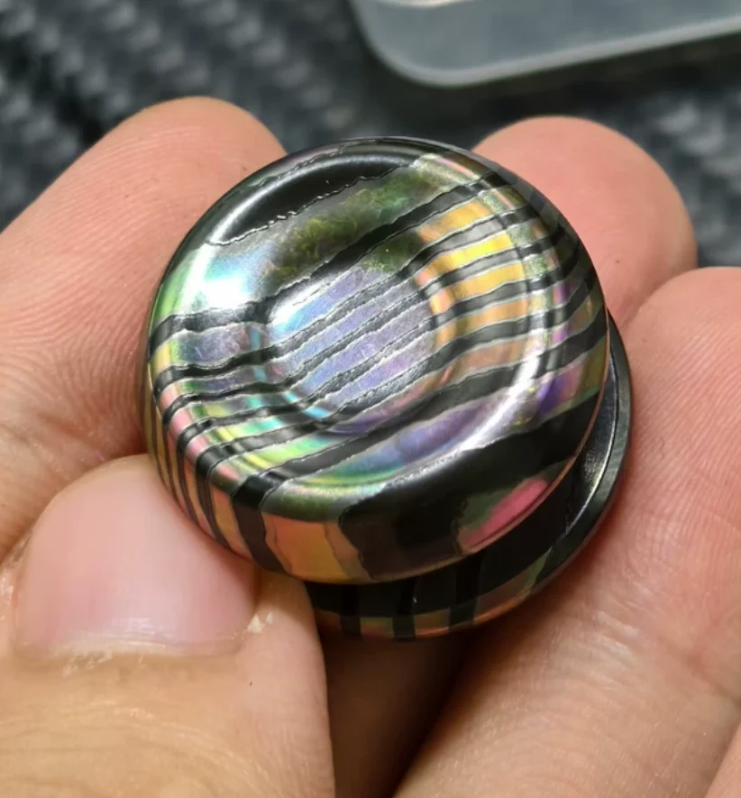 Used EDC Thicc Zircuti button 24.9 * 16.5mm Stress Relief Toy Haptic Spinner Fingertip Gyroscope Decompression Toys