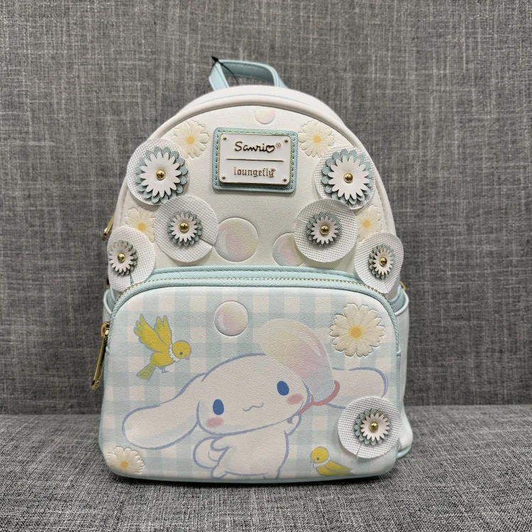 Hot Disney Stitch Sanrio Backpack Cartoon Kawaii Embroidered Design Backpack Fresh Casual Crossbody Bag Kids Trendy Special Gift