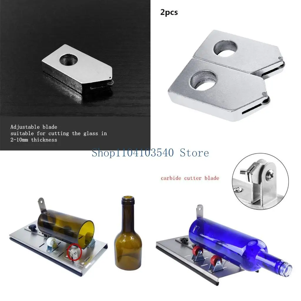 

02DC 2 шт./компл. режущие инструменты для бутылок вина, сменные инструменты для резки головы для стеклянной бутылки