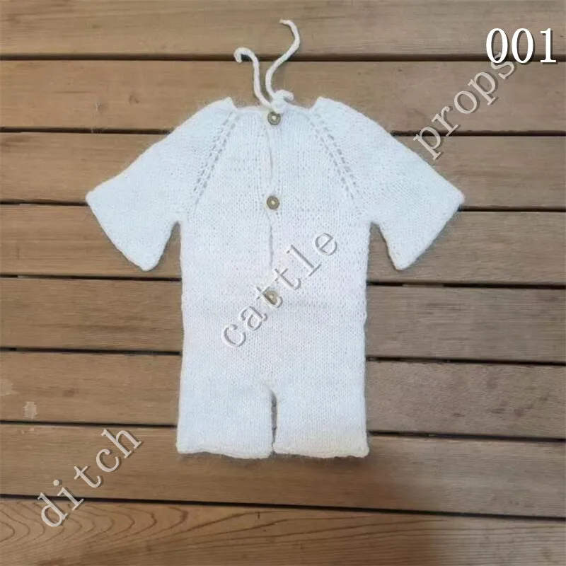 Newborn Photography Props Pants Climbing Clothes Handmade Knitted Mink Clothing