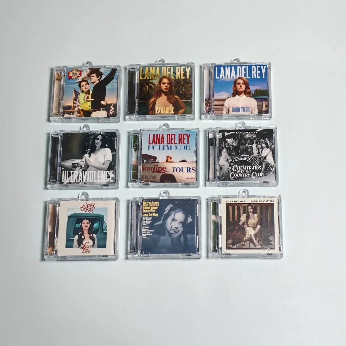 

L-Lana Del Rey Мини-CD-брелок с NFC-меткой, периферийный NFC-гаджет, подарок для фанатов концертов (может воспроизводить музыку)