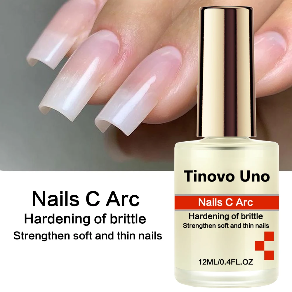 Tinovo Uno Nails C Arc Nail Hardener Keratin Protein Strengthener Natural Dry 12ml Healthy Growth Oil Repair Thin Brittle Nails