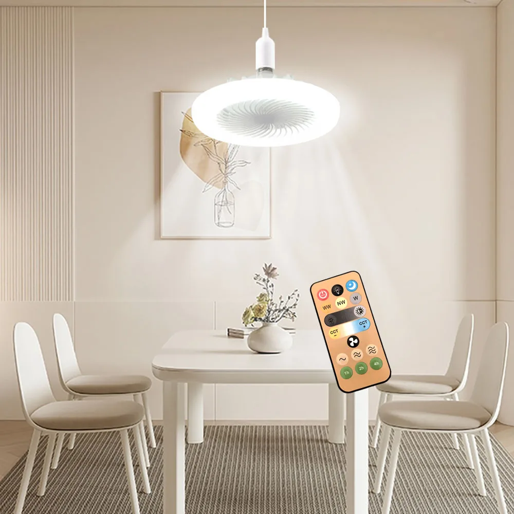 

E27 Вентилятор Складная светодиодная лампа 28 Вт AC 220 В/110 В 40 лампочек Деформация для дома Потолочные светильники Склад и гараж Белый свет6500K Лампа