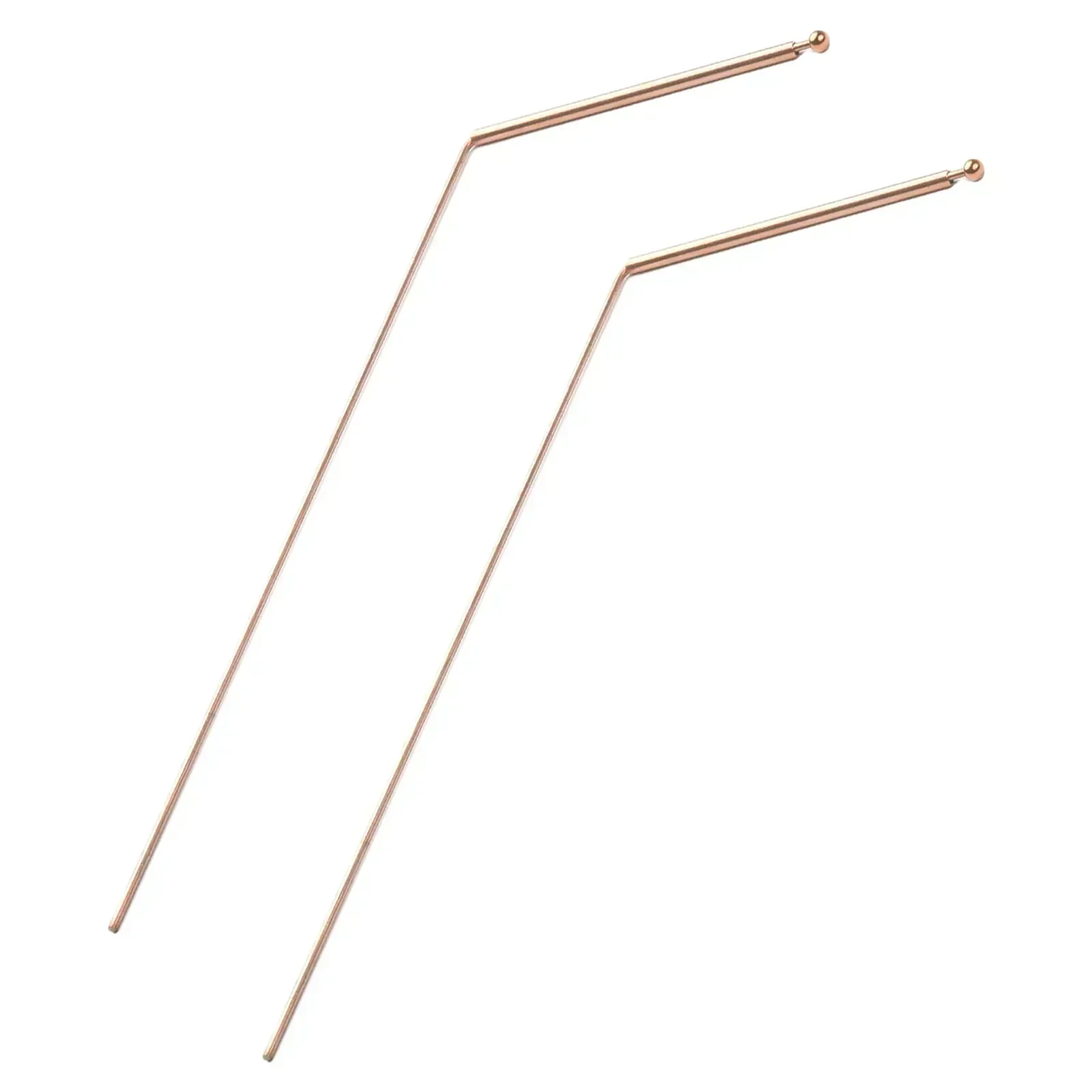 2PC Copper Probing Rod Dowsing Rods 99.9% Copper Adjustable Handheld Searching Rod Tool For Water Detection Treasure Buried Item