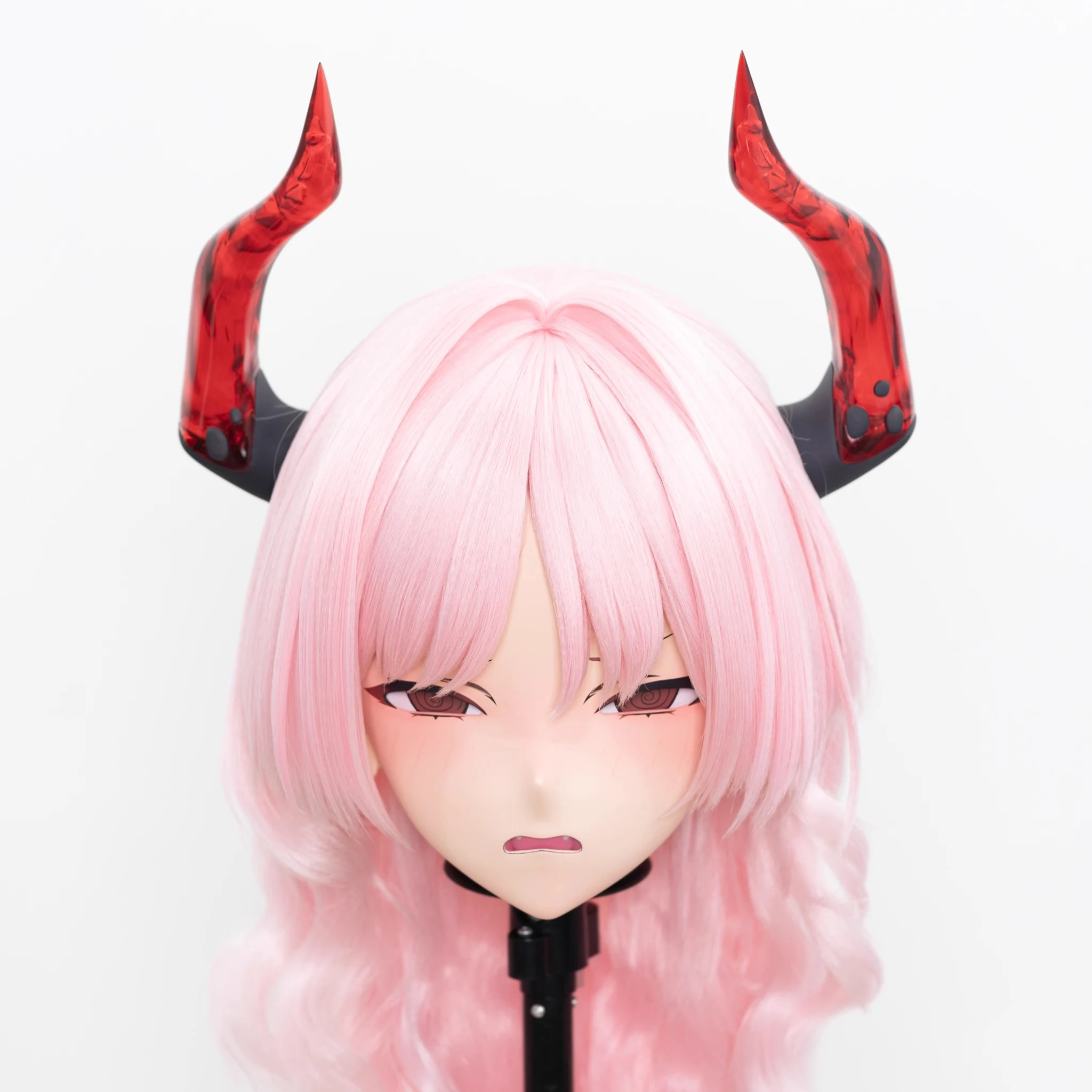(MEO201) Customize Handmade Full Head Lockable Crossdress Male to Female Japanese Cartoon Anime Game Character Kigurumi Mask