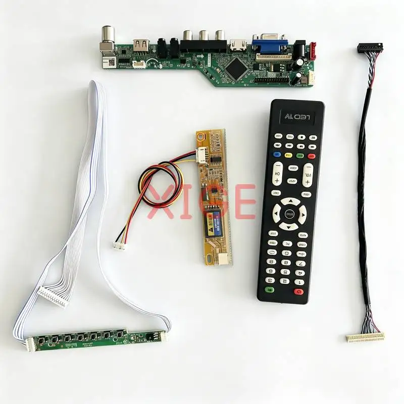 

Matrix Controller Drive Board Fit LTN170P1 LP171W02 LP171WE3 LP171WE2 LVDS 30-Pin HDMI+VGA+AV+USB 1-CCFL 1680x1050 1680*1050 Kit