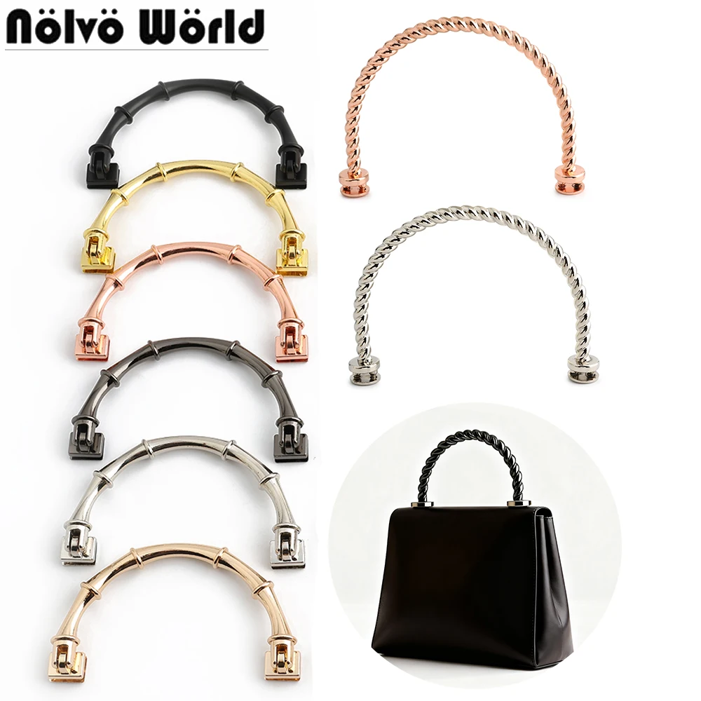 2/4/16 قطعة 11.5x8.4 سنتيمتر ، 10.9x7 سنتيمتر U-شكل صندوق معدني حقيبة مقابض إطار حقيبة يد خواتم مشبك للمحافظ حزام الكتف اكسسوارات #1
