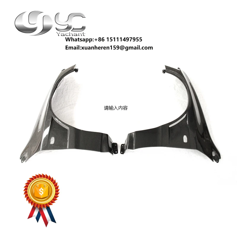 

Trade Assurance Carbon Fiber Fender Flare Fit For 2001-2007 Lancer Evolution 7 8 9 VTX Cyber Version Style Front Fender