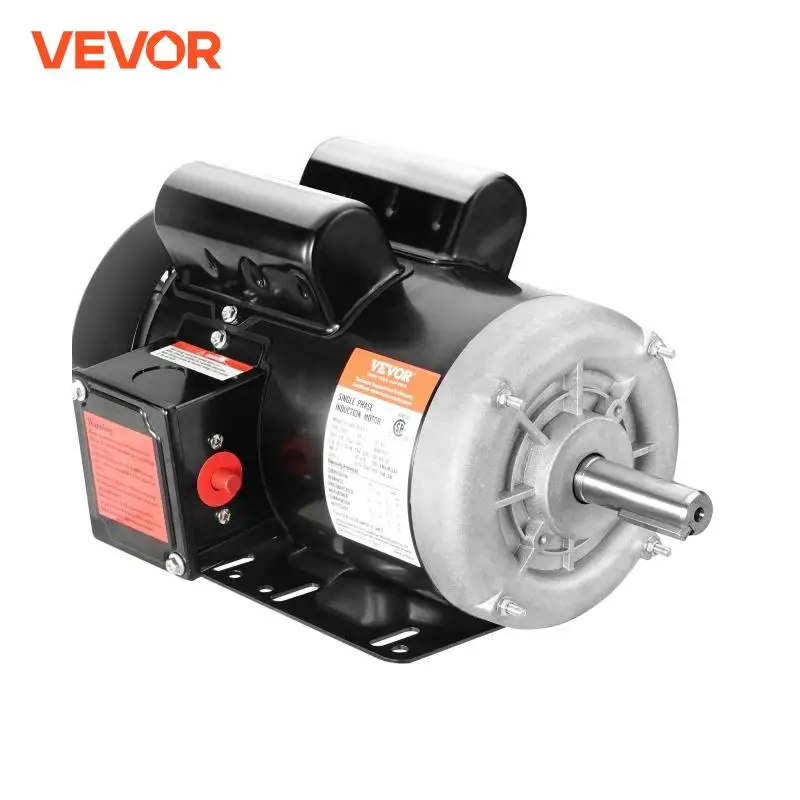 VEVOR 2HP Electric Motor 1725 rpm AC 115V/230V Compressor Motor Single Phase 7/8