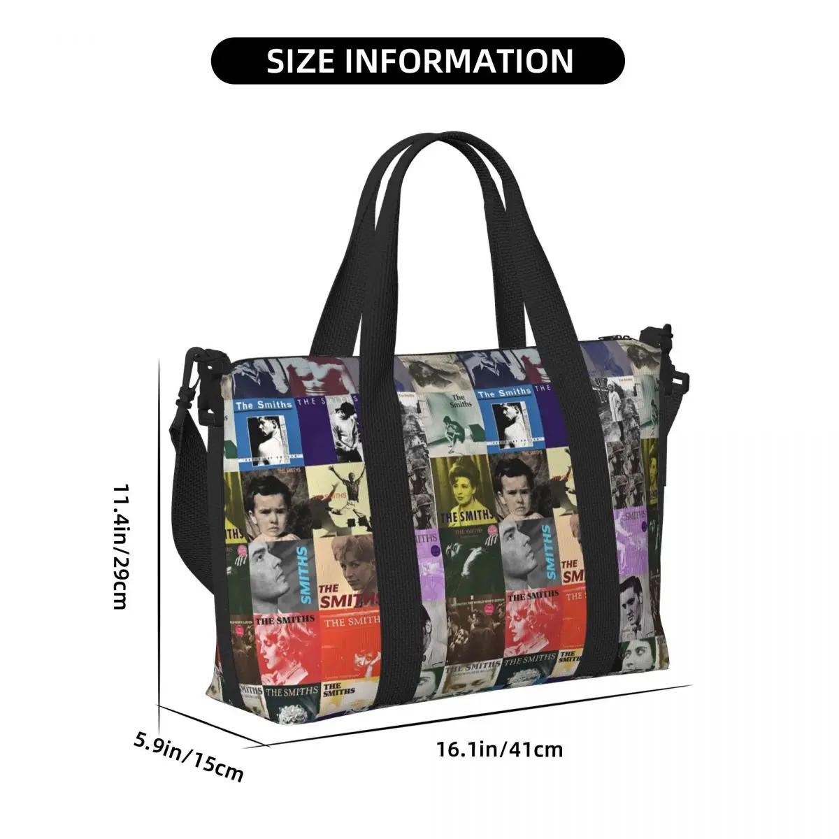 جميع ألبوم The Smiths Music Band حقيبة سفر للشاطئ ذات سعة كبيرة لصالة الألعاب الرياضية والنساء حقيبة كتف واق من المطر للتسوق #2