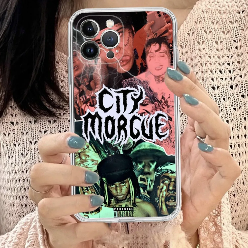 C-City Morgue Zillakami Phone Case Silicone Soft For Iphone 16 15 14 13 12 11 Pro Mini XS MAX Plus X Cover