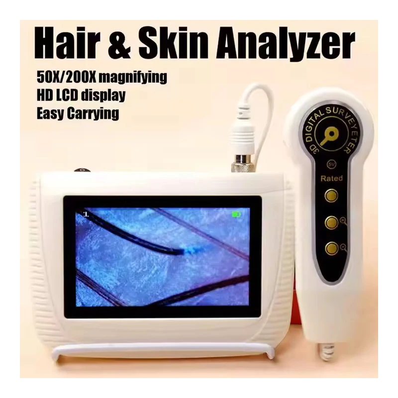 

Skin Diagnosis Hair Analyzer 5 Inch LCD Screen Digital Skin Diagnosis Scanner System Hair Analyzer Analysis Scanner Skin & Hair