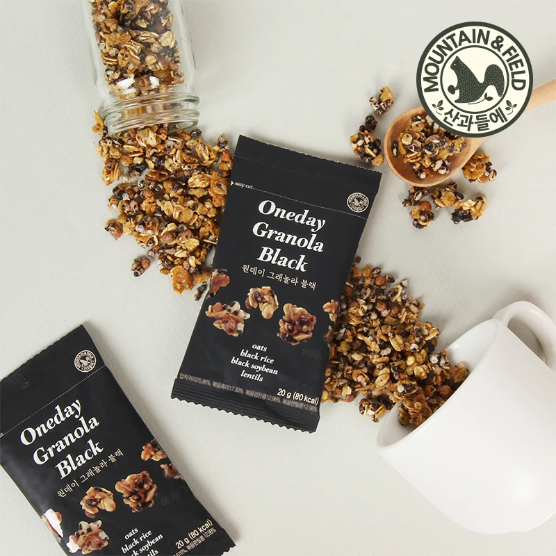 [M&F FOOD] One day granola black X 80 bags black bean cereal oatmeal