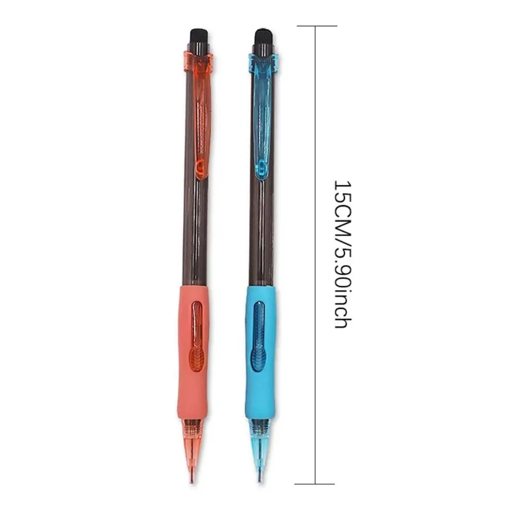 Simple 0.5/0.7MM Mechanical Pencil With Eraser Soft Rubber Sheath Propelling Pencil Movable Pencil Office School Supplies