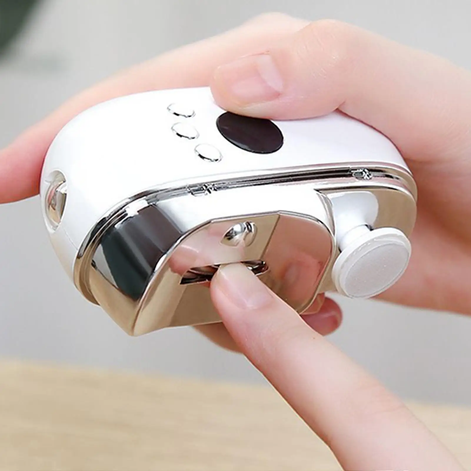 

Электрическая автоматическая машинка для стрижки ногтей, триммер для ногтей на руках и ногах, устройство для обрезки ногтей с LED-подсветкой