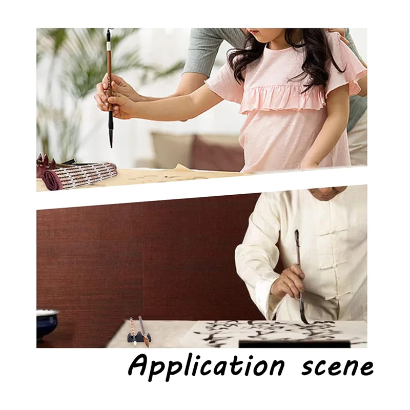 EDT-8PCS Pennelli per calligrafia cinese Pennelli per acquerello Portapennelli per pittura e scrittura per principianti