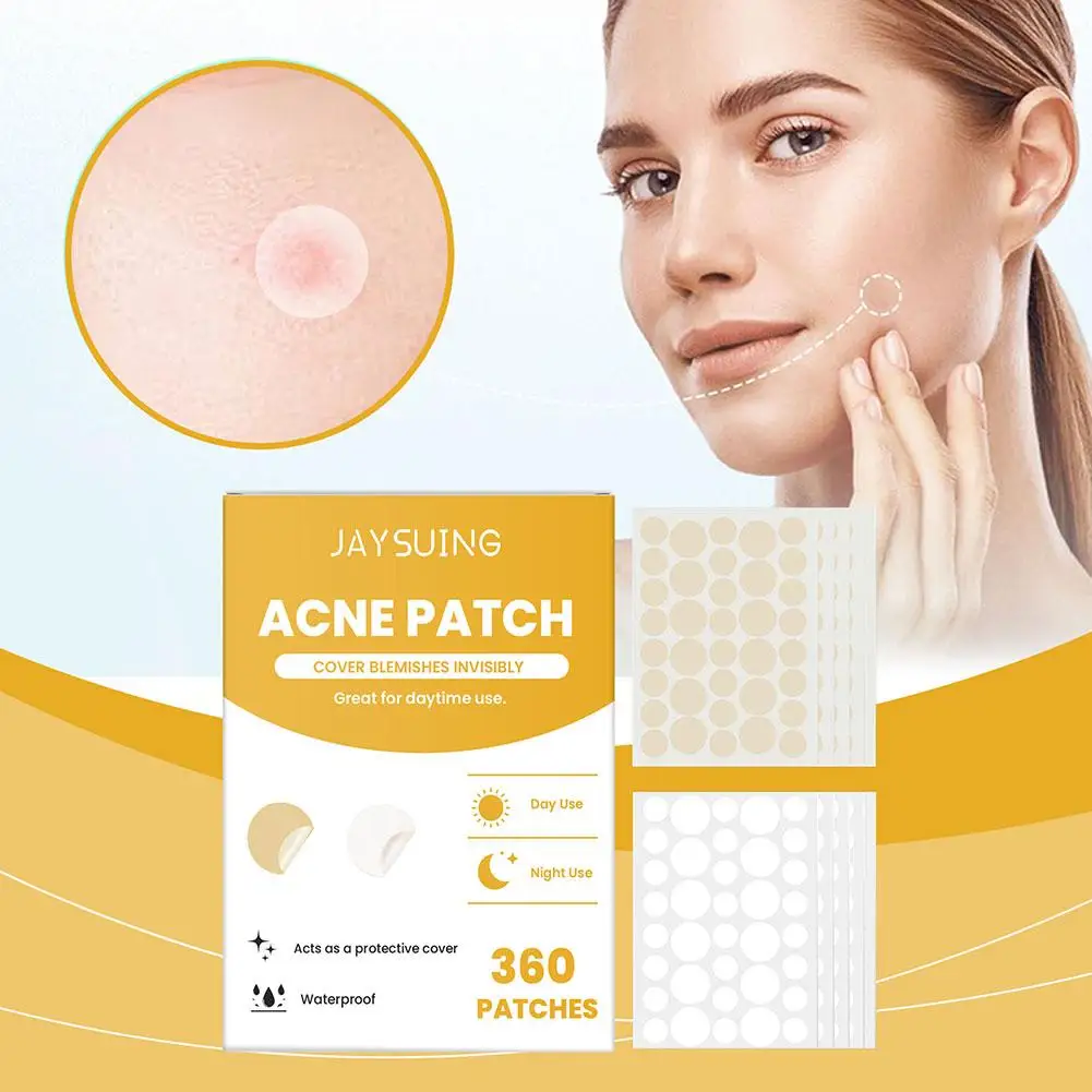 360 ชิ้น/เซ็ต Face Skin Care สิวเสี้ยน Patch 2 ขนาดที่มองไม่เห็น Professional Healing Absorbing Spot สติกเกอร์ครอบคลุมสําหรับชายหญิง