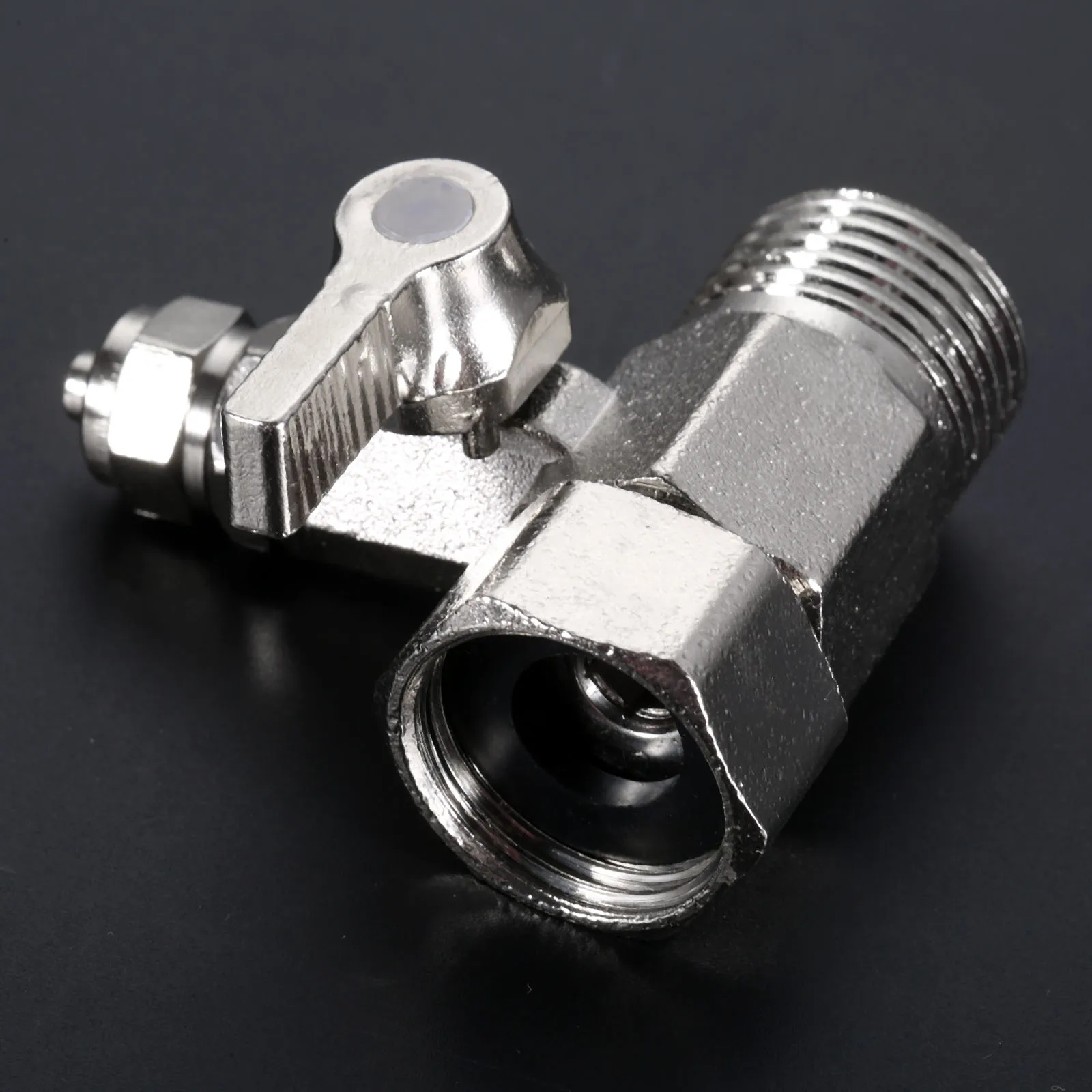 1PC 티 RO 급수 어댑터 1/2 ''~ 1/4'' 수도꼭지 워터 필터 볼 밸브 탭 커넥터 밸브 하드웨어 도구, 1 피스