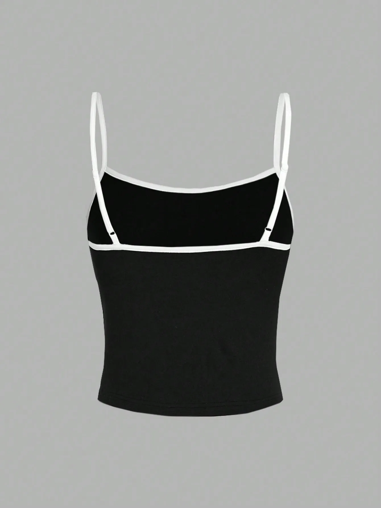 Women Black Tank Top Sleeveless Knitted Crop Tops  Sexy Basic Patchwork  Summer Casual Cami Backless Y2k Vintage