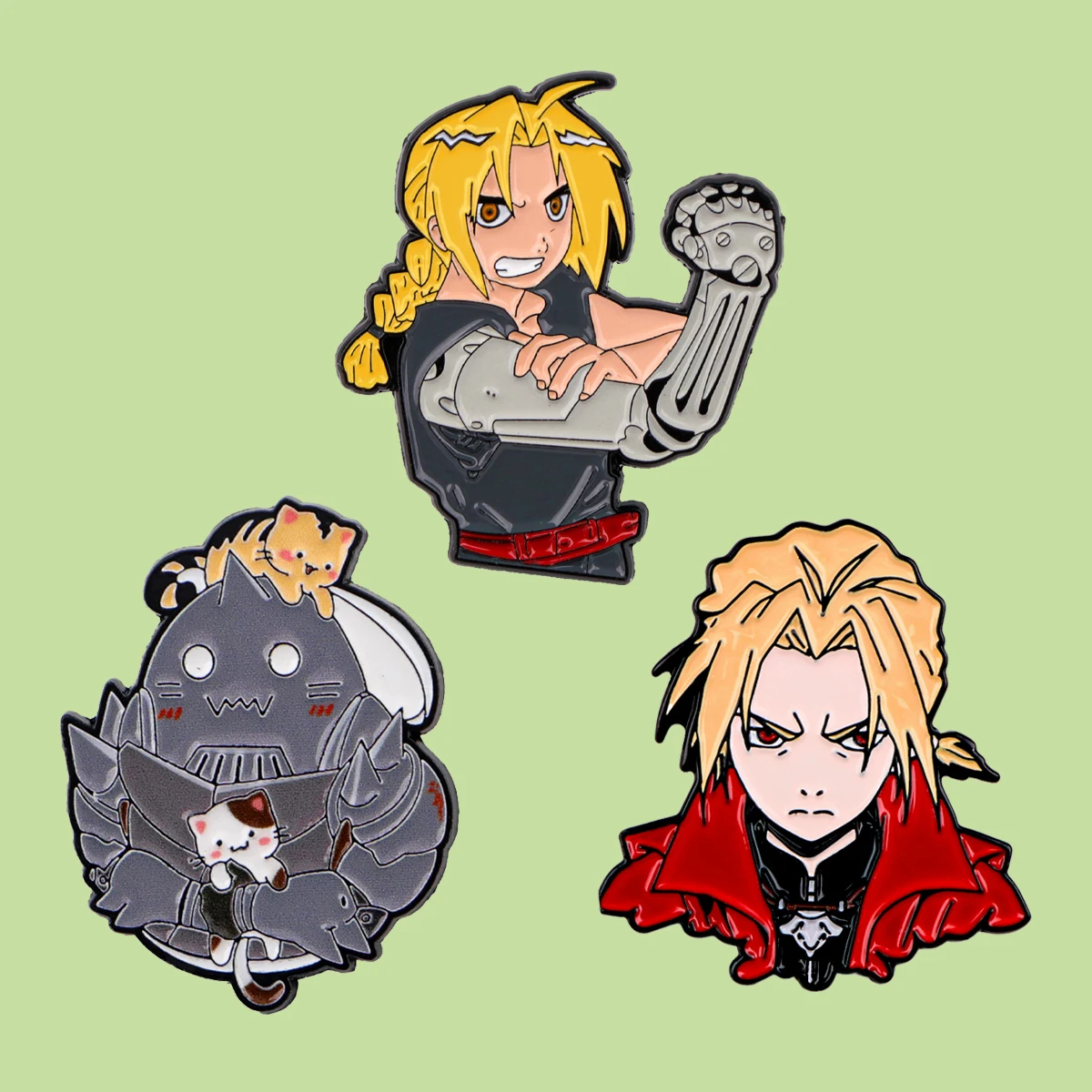 3pcs/Set Cool Anime Boy Enamel Pin Brooches for Women Lapel Pins Badges on Backpack Clothing Accessories Jewelry Friends Gift