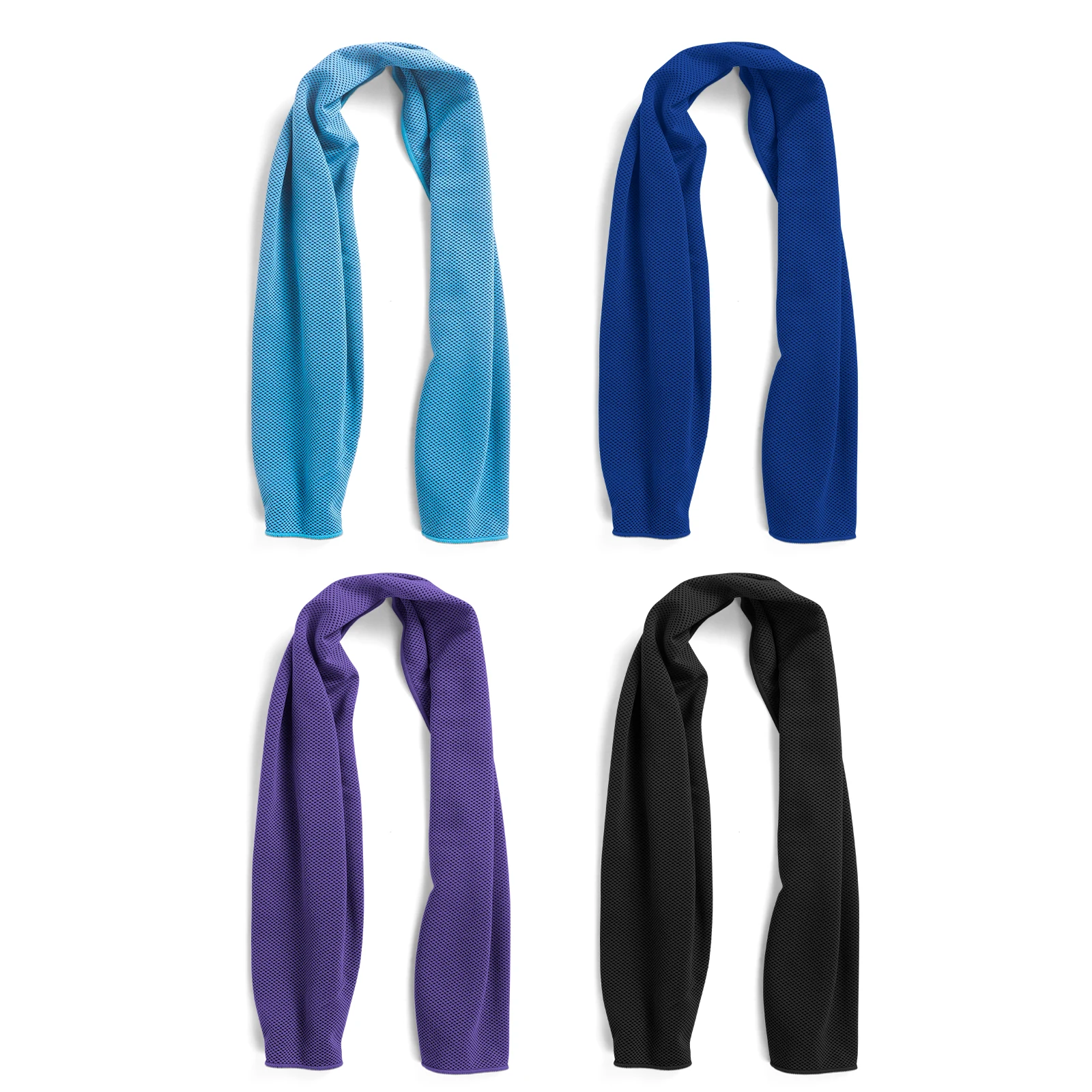 4 Pack Ice Cold Towel For Sports Gym Fitness Yoga Hiking Camping,Summer Hot Weather Cooling Towels Cloth Rags Wrap For Face Neck