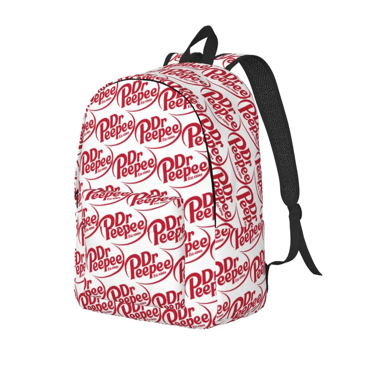 

Dr. Peepee Logo Student Backpack School Bag Hiking Travel Daypack for Boys Girls Fashion Bookbag Shoulder Bags