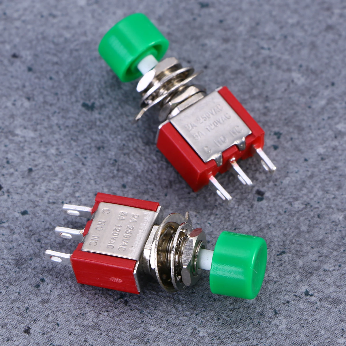 

push button press button momentary lockless metal button