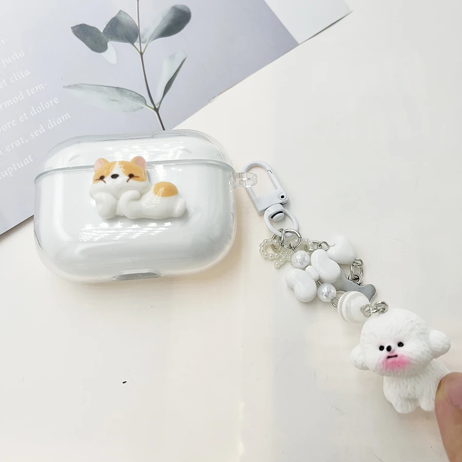 Cute dogs case For UGREEN HiTune S3 S5 S8 H5 H6pro T3 T6/T6S t3pro Silicone earphone Cover For HiTune H5 cover