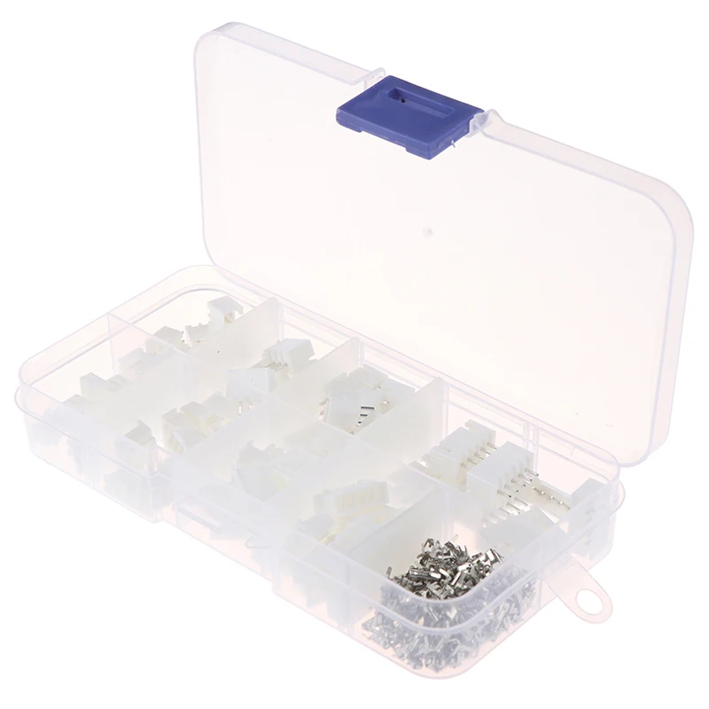 1Box JST-XH Kit 2/3/4/5Pin XH2.54MM Terminal Housing PCB Header Wire Connectors