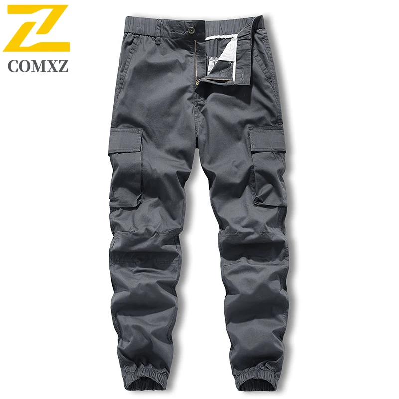 

Men's Cotton Work Pants Outdoor Loose High Waist Plus Size Casual Pants Leg-toe Multi-pocket Windproof Wear-resistant Trousers