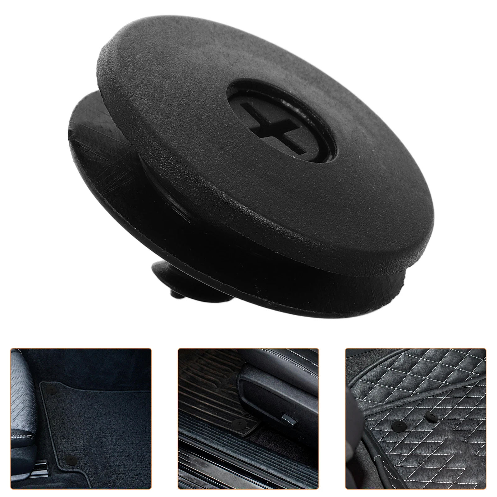 

10pcs Universal Carpet Black Plastic Floor Mat Fixing Holders Retainers Grips For Auto Mat Fastening Clamp