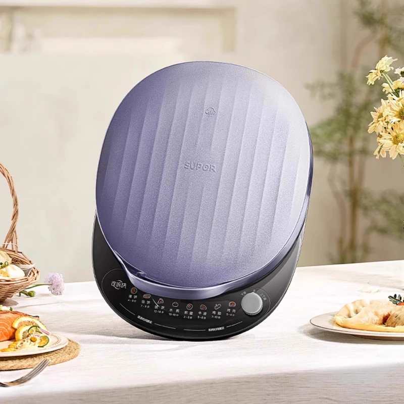 

Домашняя электрическая сковорода - двусторонний нагрев, съемная, утолщенная, большая, с антипригарным покрытием, машина для обжарки блинов и обжарки