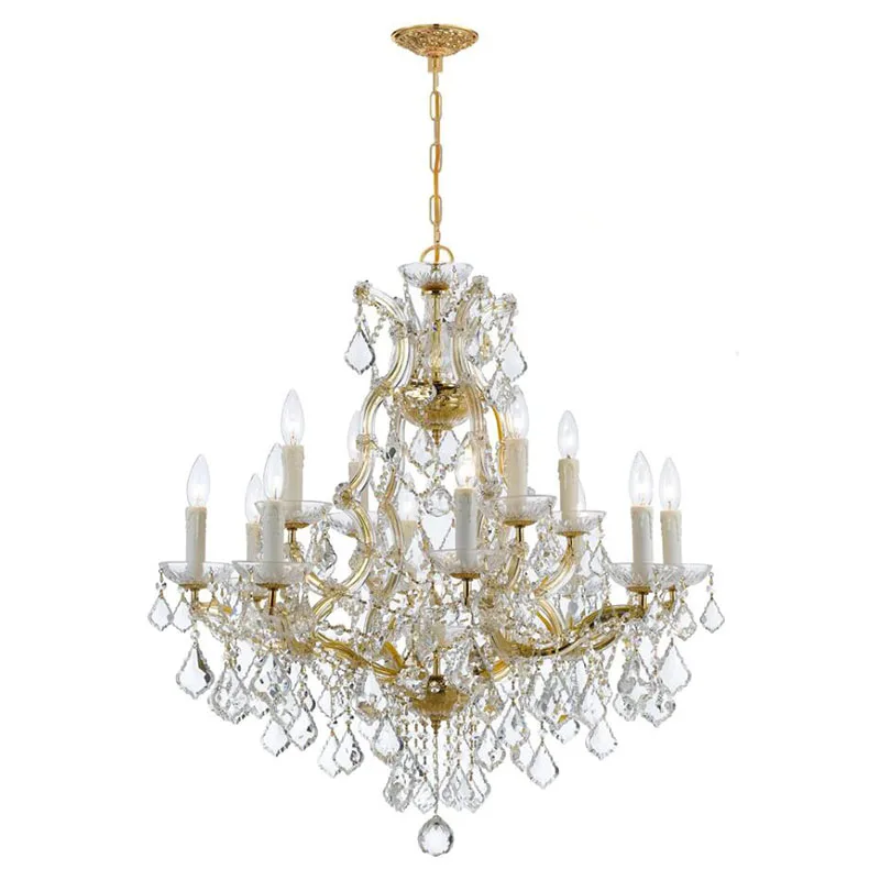 

Modern Gold Crystal Chandelier Light for Living Room Luxury Maria Theresa Hanging lamp Cristal Lustre Bedroom Ceiling lamp