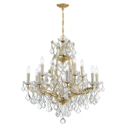 Modern Gold Crystal Chandelier Light for Living Room Luxury Maria Theresa Hanging lamp Cristal Lustre Bedroom Ceiling lamp