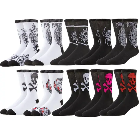 Novelty Funny Happy Crazy Designer Socks Cartoon Anime Gamers Socks Street Fashion Hip Hop For Men And Women Crew Socks