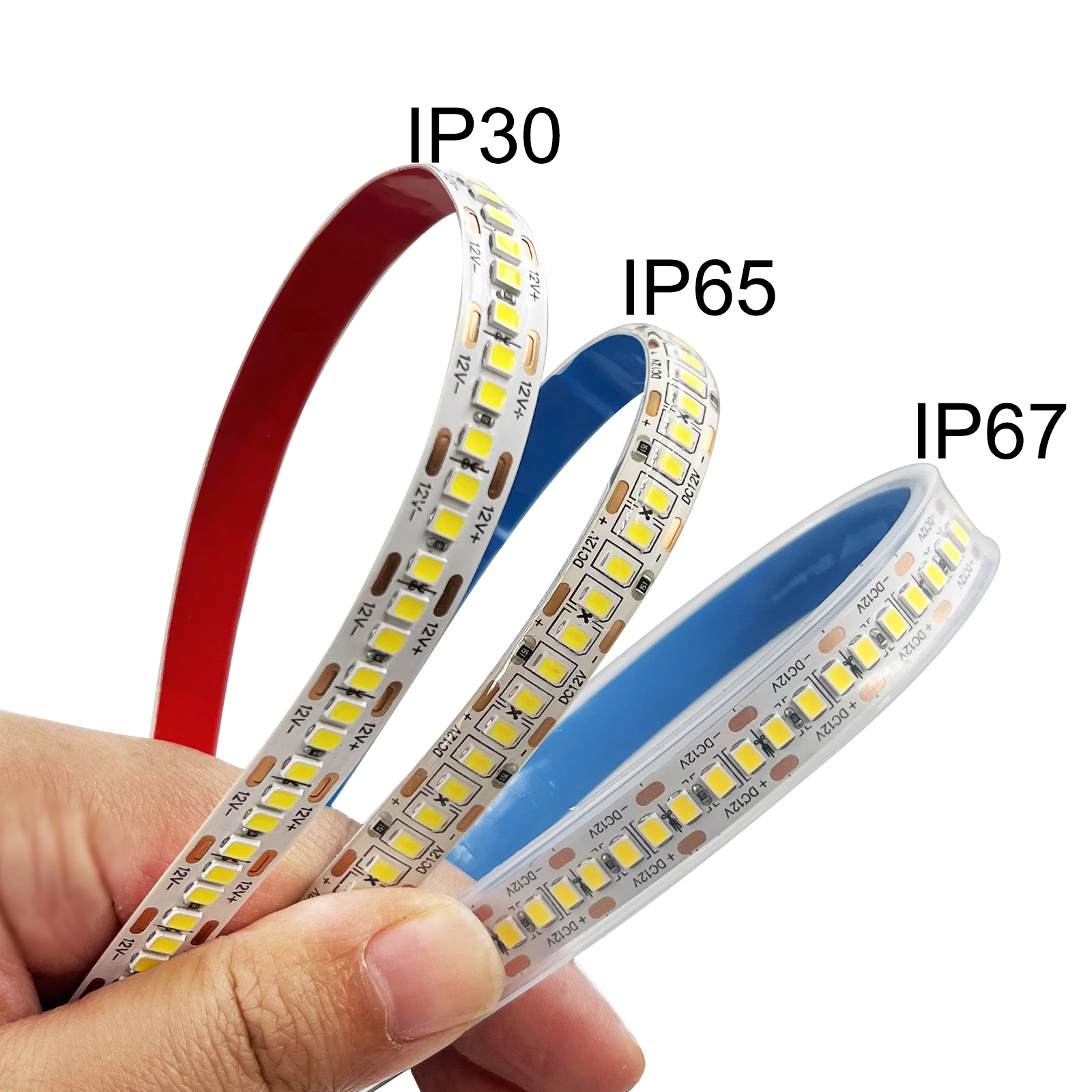 

5M 1200LEDs 12V 24V LED Strip 2835SMD Flexible Tape Light Ribbon for Room Decor White Warm White Natural White IP30/IP65/IP67