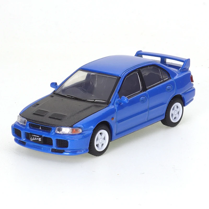 JKM 1/64 Mitsubishi Lancer EVO Subaru WRX STI BRZ coche de juguete de aleación vehículo de Motor Diecast Metal modelo niños regalo de Navidad