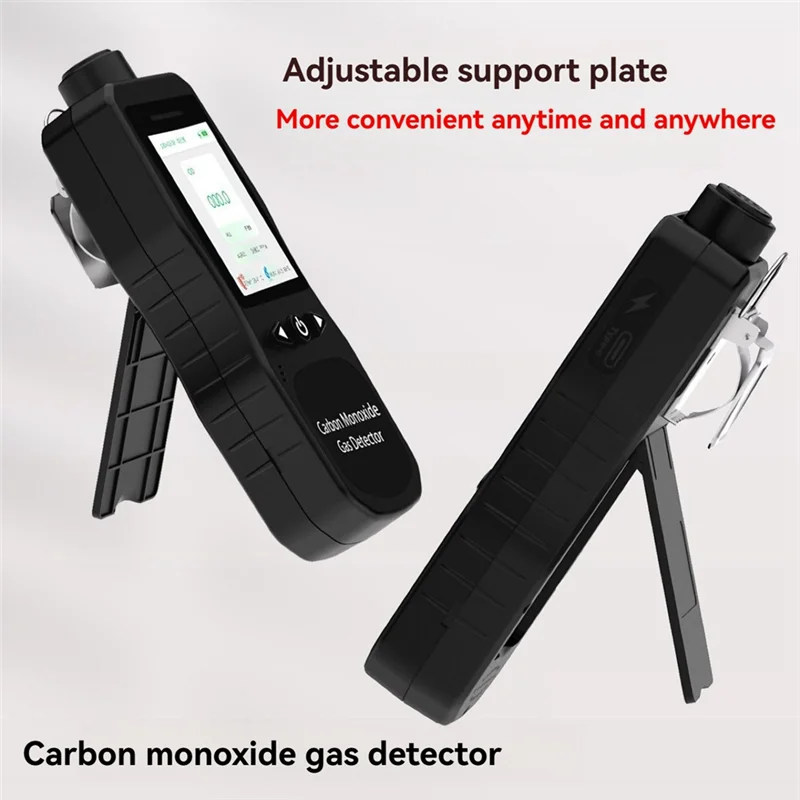 

ABGG-US PLUG Детектор CO Детектор угарного газа 0-1000 PPM Звук, световое оповещение о вибрации для дома, для путешествий и промышленности