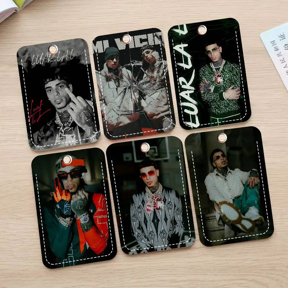 Popular Music Rapper Singer L-luar La L 1pc INS Creative Cartoon Student Campus Card Holder For Meal Card, Bus Card, Work Card