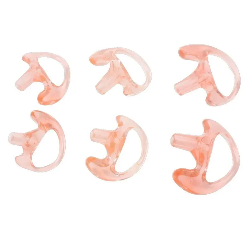 

20PCS Pink Soft Silicone Earmold Earbud for Universal Walkie Talkie Radio Air Acoustic Coil Tube Earpiece Earphone S/M/L Size