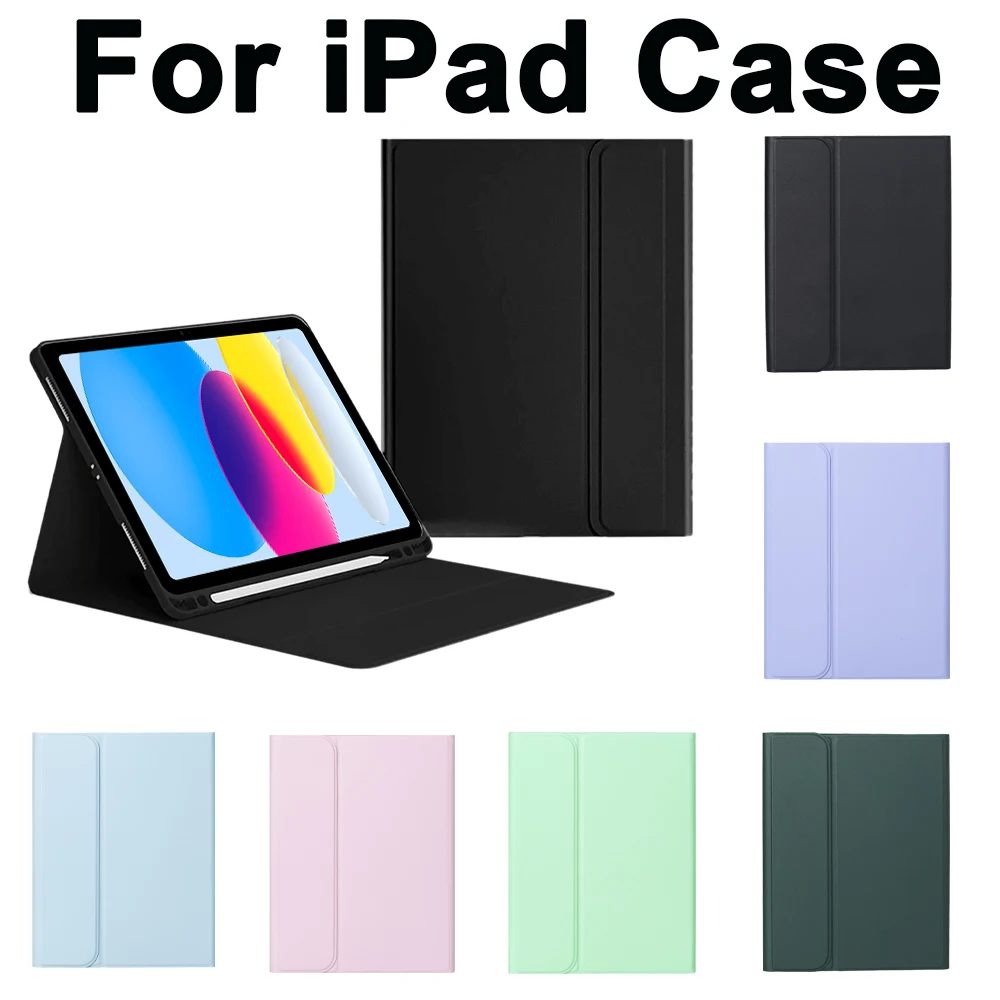 

2026 Case for IPad Air 8 11 13 A19 12th A16 11/10th Cover Pro 11 12.9 M2 M3 M4 Air 4 5 Mini 6 7 9.7 10.2 with Pencil Holder Case