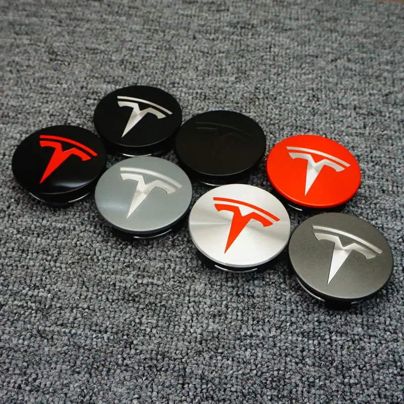 4szt 56mm Dotyczy oryginalnej osłony piasty koła Tesla Model3 Model Y Model S X logo osłony piasty koła