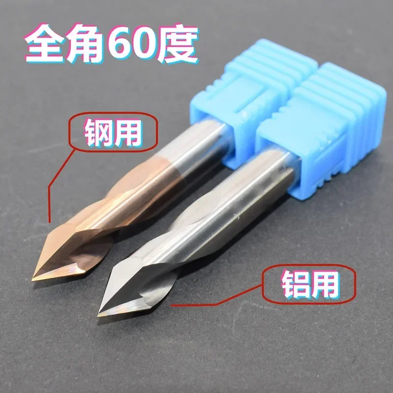 For 90 ° Fixed Point Drill Tungsten Steel Knife 2 Blade Alloy Coating Rose Reamer 60 Degrees Center Drill Aluminum