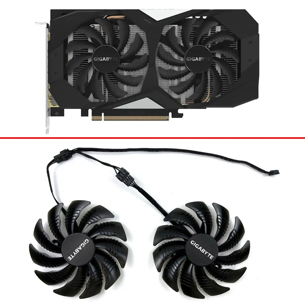 

DIY 88MM Cooler Fan Replacement For Gigabyte RTX 1650 1660 1660Ti 2060 2070 Super Graphics Video Card Cooling Fans