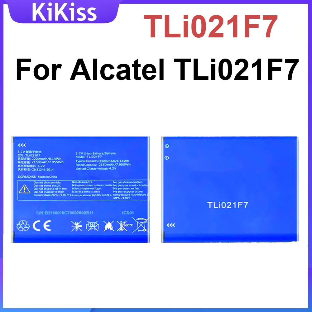 

Аккумулятор мобильного телефона Tli021f7 емкостью 2200 мАч для долговечной перезарядки Alcatel