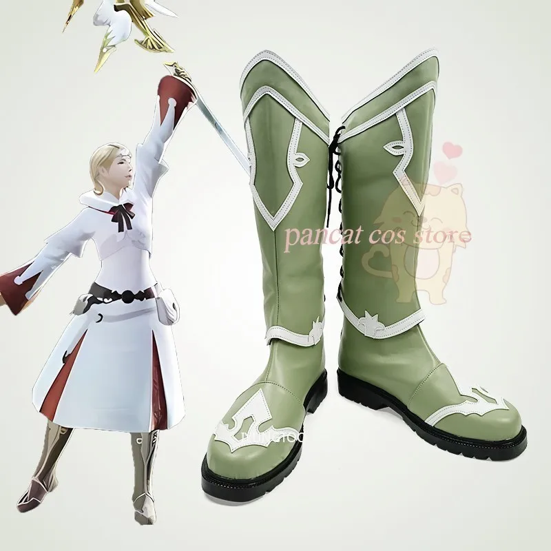 

Final Fantasy Krile Baldesion Cosplay Shoes Comic Anime Game Cos Long Boots Cosplay Costume Prop Shoes for Con Halloween Party