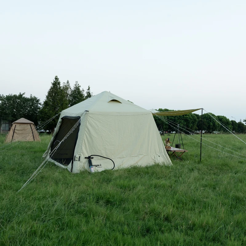 

Hot Sale New Design Outdoor Inflatable Camping Air Tent Durable Oxford Canvas Fabric With Luxury PVC Waterproof Events Parties