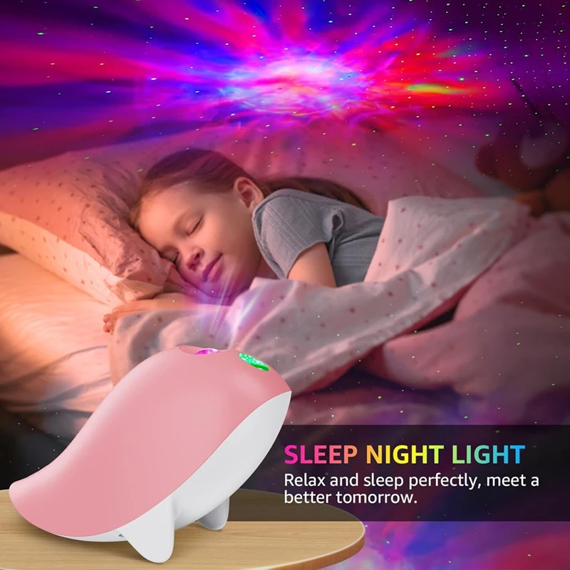 ABDJ-Galaxy العارض غرفة نوم مصابيح السرير، العارض مصباح قمري ضوء الليل للأطفال السقف السماء المرصعة بالنجوم مصباح إسقاط