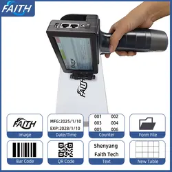 Faith Factory Portable TIJ Printer Boxes Expired Date Coding Printing Machine Serial Number Eggs Bottles Print Handheld Printers