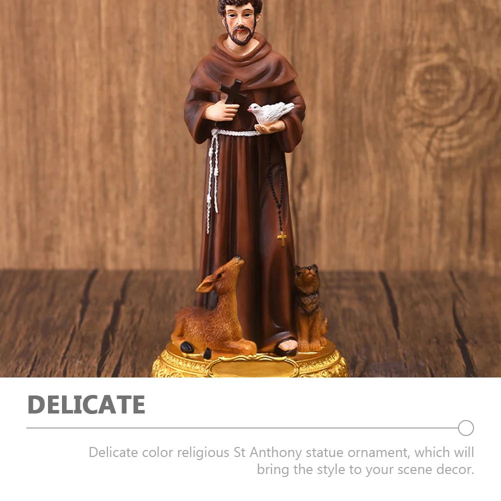 

God Statue Ornament Religious Figurines Home Decor Holy Catholic Christmas Decorations Resin Handicrafts Ornaments Living Room